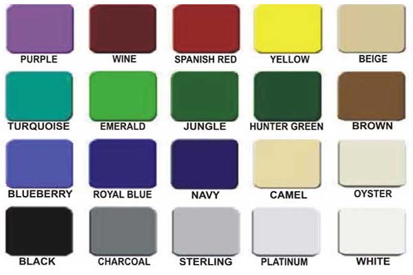 VELCRO® FABRIC COLORS - CLASS A FIRE RATED - USE PUHPINS OR VELCOINS®