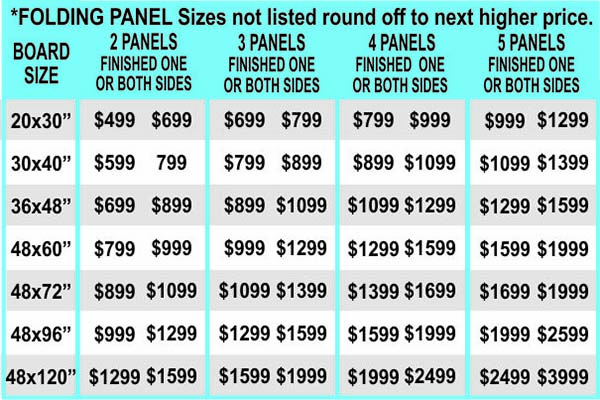 FOLDING ROOM DIVIDER SCREENS PRICING - CUSTOM ANY SIZE