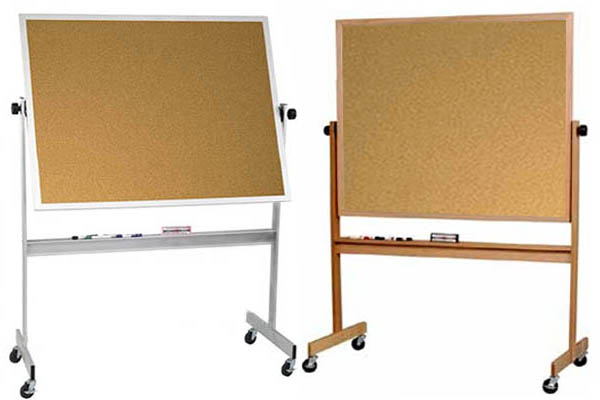 REVERSIBLE CORK BOARDS - HANDSOME WOOD FRAMES