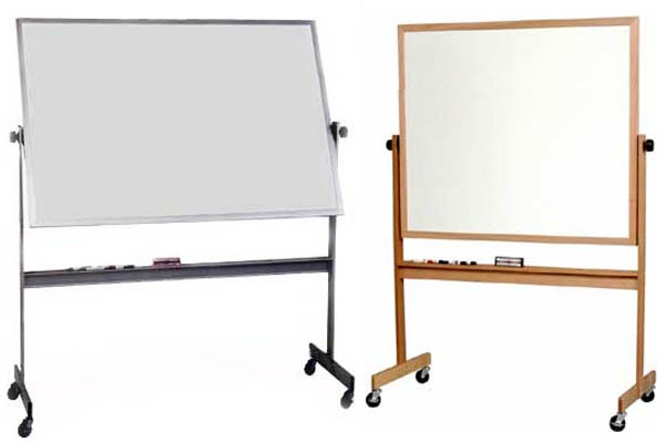 REVERSIBLE DRY ERASE BOARDS - HANDSOME WOOD FRAMES