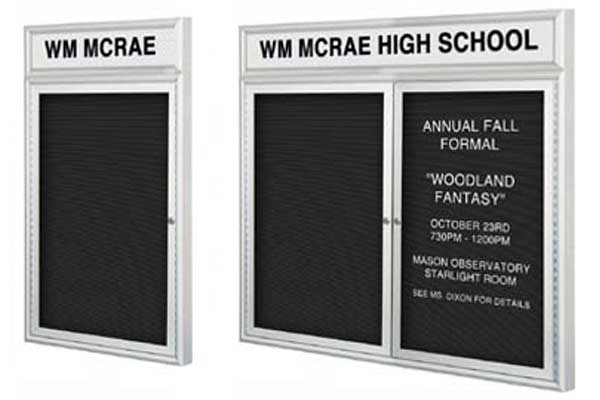 INSIDE OR OUTSIDE NOTICE BOARDS - CUSTOM BUILT