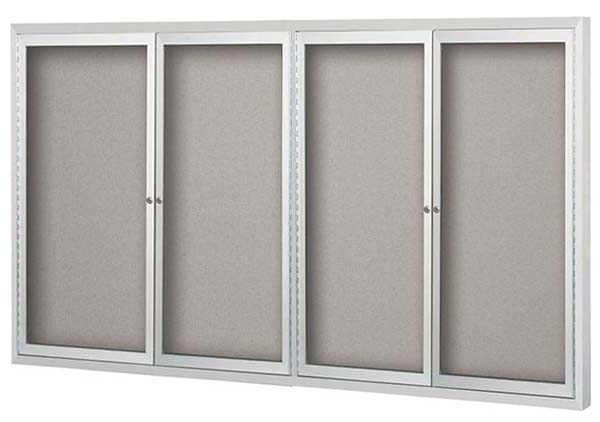 ENCLOSED BULLETIN BOARDS FOUR DOORS