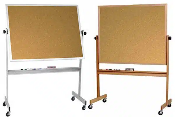 Rolling corc boards, metal and wood structure